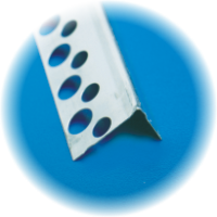 Półnarożnik podtynkowy perforowany aluminiowy